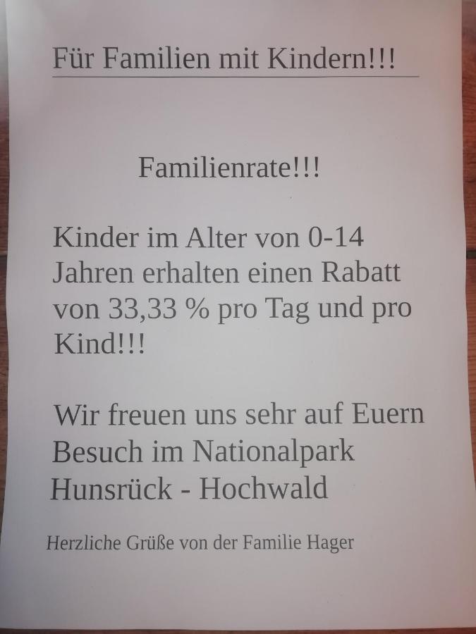 4 Sterne Ferienhaus Ambiente Hager Vila Allenbach Exterior foto